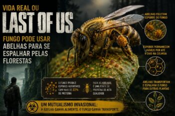 Vida Real ou Last of Us? Fungo pode usar abelhas para se espalhar pelas florestas